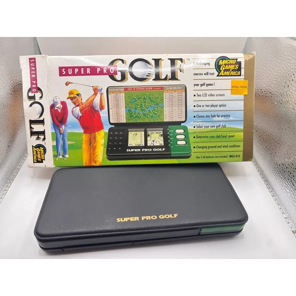 Electronic Super Pro Golf Micro Games of America LCD Video Game 1993 Works VTG
